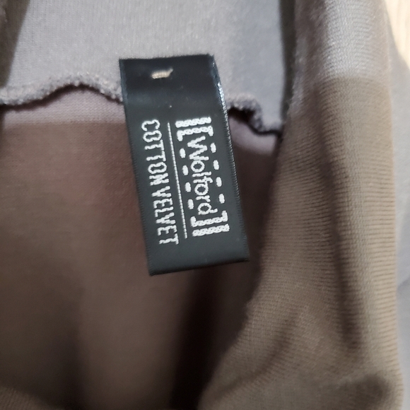 Wolford Cotton blend Seamless Turtleneck Tan Taupe Brown Size Small - Picture 6 of 7
